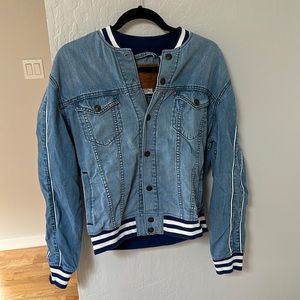 Levi size M Varsity jean jacket